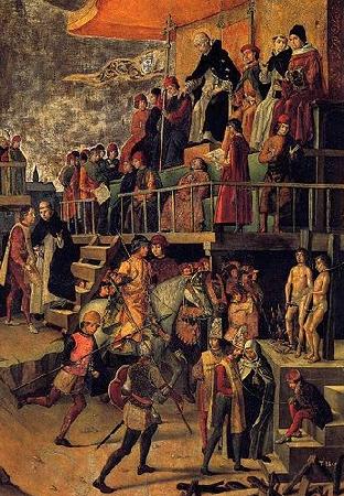 Pedro Berruguete Burning of the Heretics Germany oil painting art